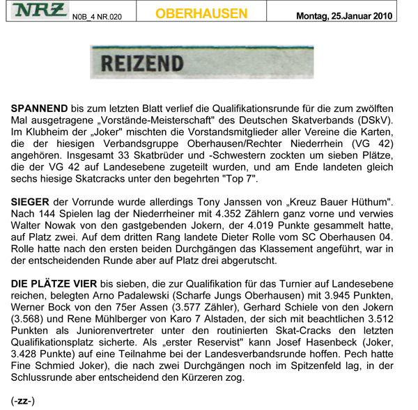 NRZ - Nr 020 NOB_4 - Oberhausen - Montag den 25_Januar_2010 - Spannend